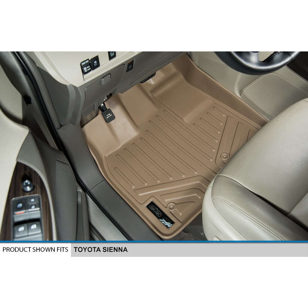 Smart Liner USA Motor Vehicle Interior Fittings SMARTLINER Custom Fit Floor Liners For 2011-2012 Sienna (8 Passenger Model with Power Folding 3rd Row Seats)