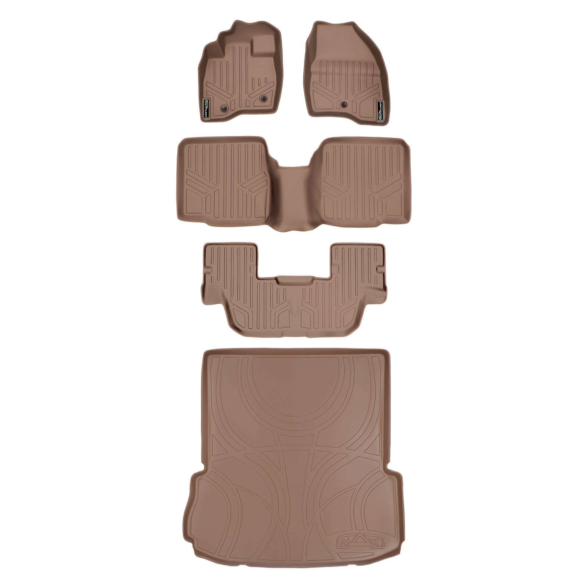 SMARTLINER Custom Fit for 2017-2019 Ford Explorer without 2nd Row Center Console - Smartliner USA