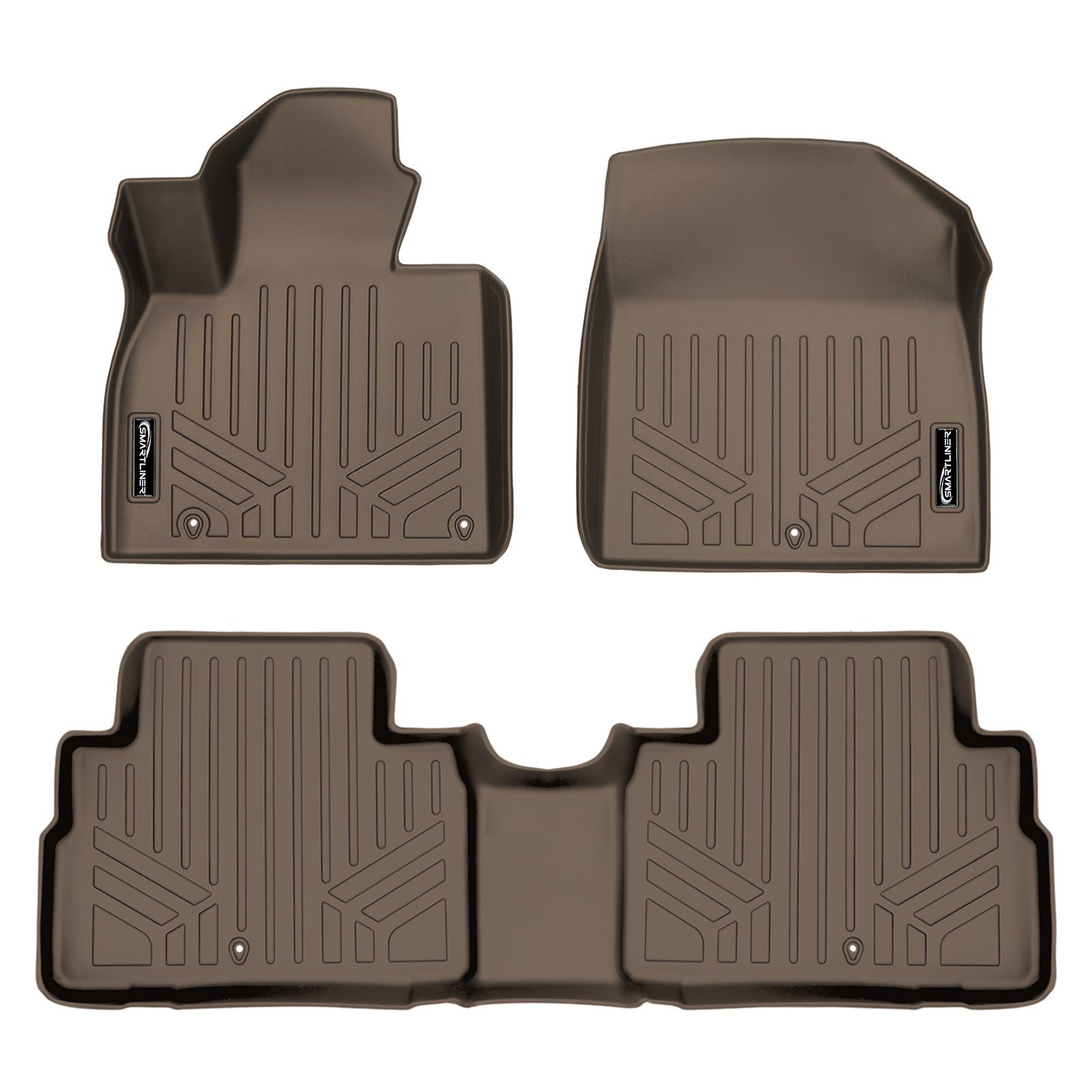 SMARTLINER Custom Fit Floor Liners For 2020-2024 Kia Telluride with 2nd Row Bucket Seats With Center Console