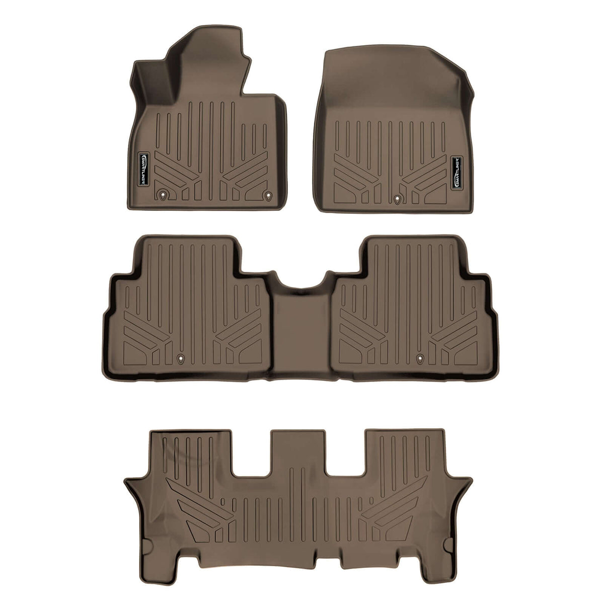 SMARTLINER 2020-2025 Kia Telluride Floor Liners (7 Passenger, 8 Passenger) – 1st row, 2nd row & 3rd row liners (view 5)