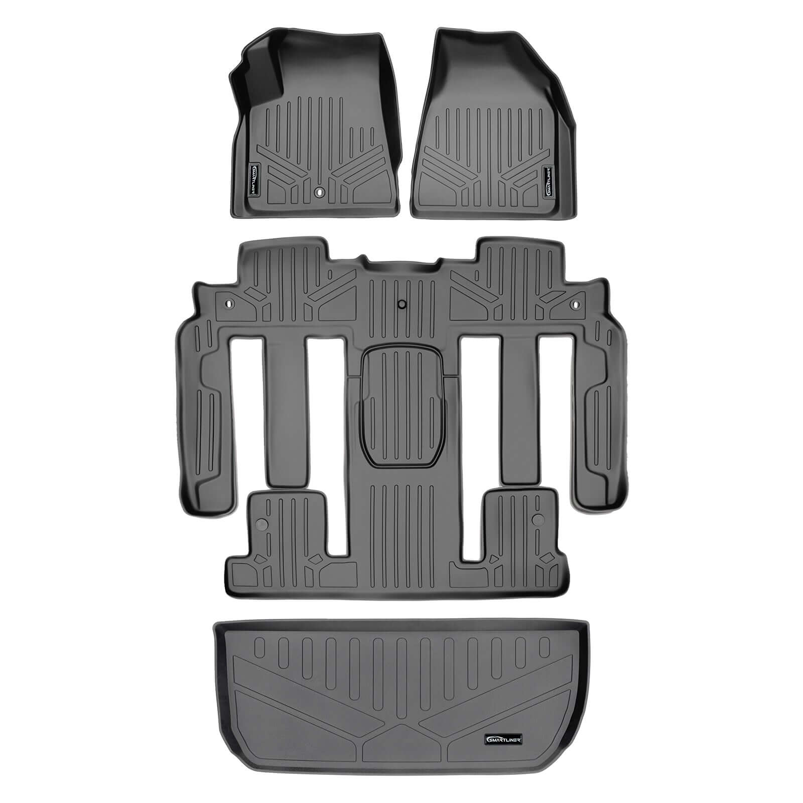 SMARTLINER Custom Fit Floor Liners For Traverse/Enclave with 2nd Row Bucket Seats