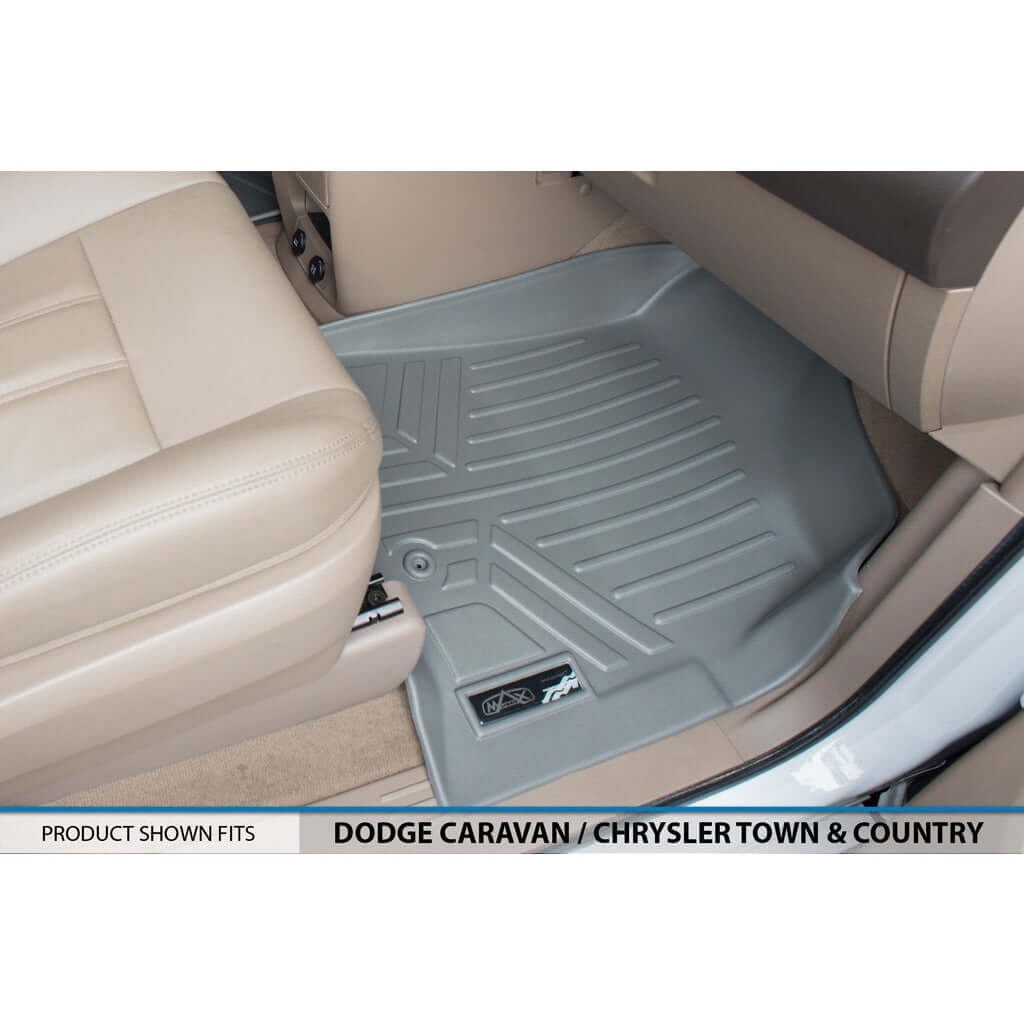 Smart Liner USA Floor Mats in Motor Vehicle Interior Fittings Smart Trimâ„¢ Custom Fit Floor Liners For 2008 2020 Caravan/Town & Country (Stow'n Go Only)