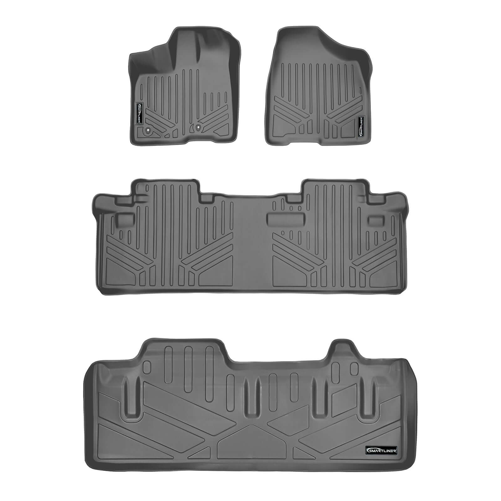 SMARTLINER Custom Fit for 2011-2012 Toyota (Sienna 8 Passenger Model) - Smartliner USA