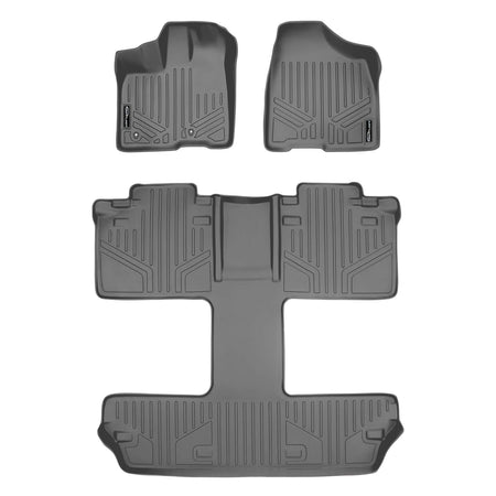 SMARTLINER 2011-2012 Toyota Sienna Floor Liners (7 Passenger) – 1st row & 2nd row liners (view 3)