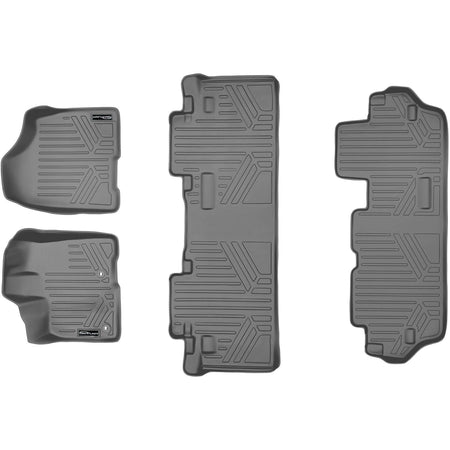 Smart Liner USA Floor Mats in Motor Vehicle Interior Fittings Gray / 3 Row Floor Mat Liner Set SMARTLINER Custom Fit Floor Liners For 2013-2020 Toyota Sienna (8 Passenger Model)