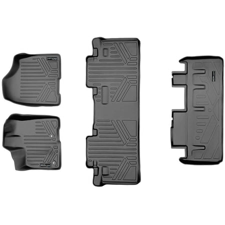 Smart Liner USA Floor Mats in Motor Vehicle Interior Fittings Gray / 2 Row Floor Mat Liner Set & Cargo Liner Behind the 3rd Row SMARTLINER Custom Fit Floor Liners For 2013-2020 Toyota Sienna (8 Passenger Model)