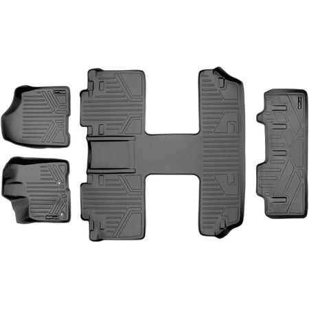 Smart Liner USA Motor Vehicle Interior Fittings Grey / 2 Row Floor Mat Liner Set & Cargo Liner Behind 2nd Row Smart Trimâ„¢ Custom Fit Floor Liners For 2013 2020 Toyota Sienna 7 Passenger Model