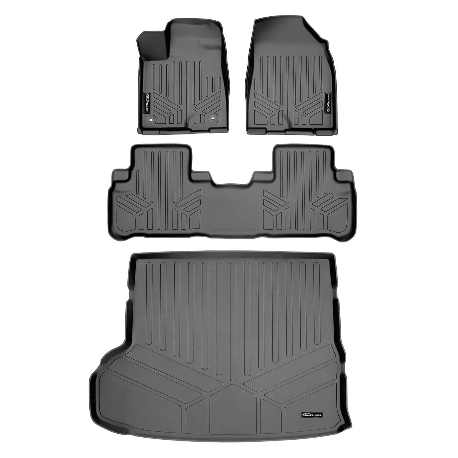 SMARTLINER Custom Fit Floor Liners For 2014-2019 Toyota Highlander