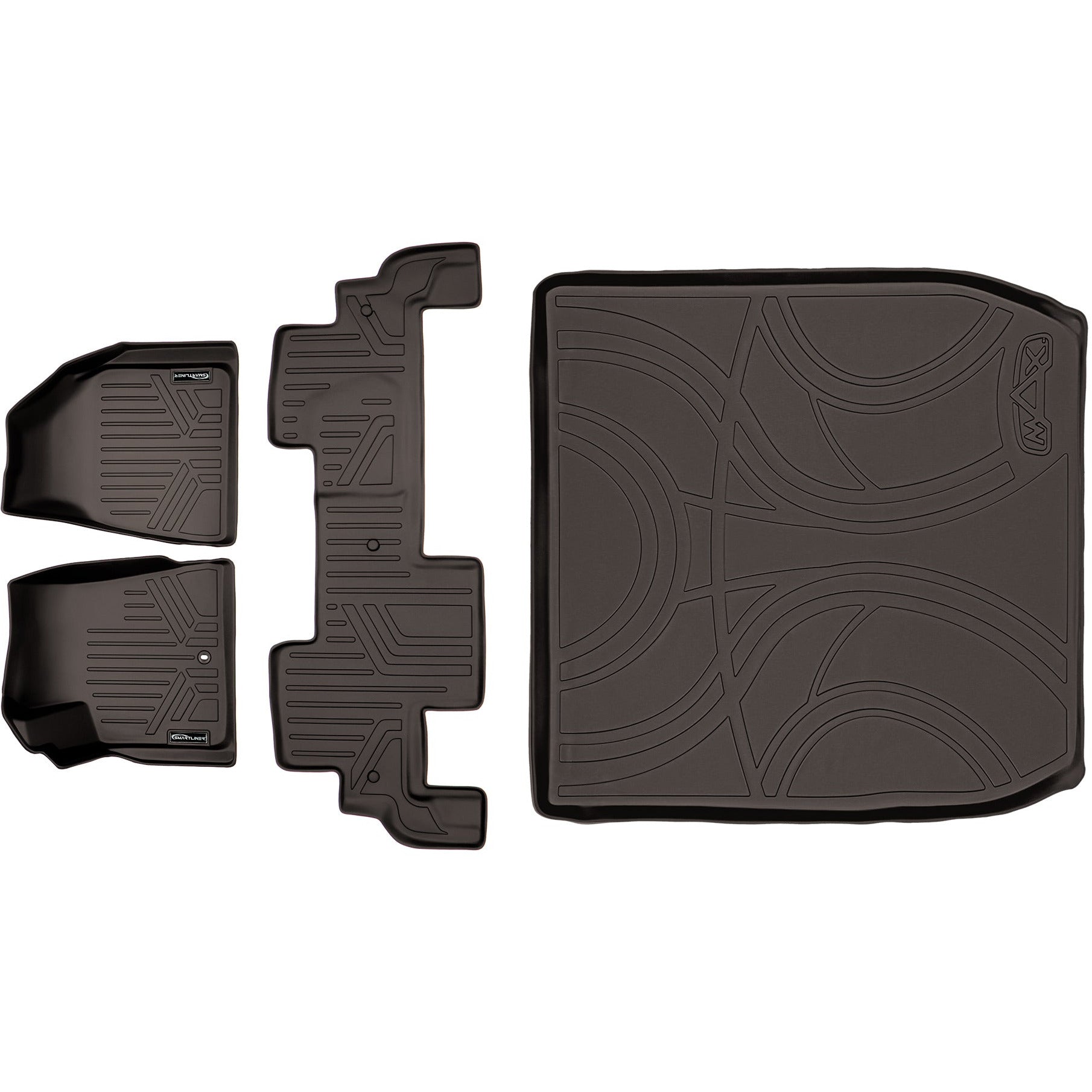 SMARTLINER Custom Fit Floor Liners For Traverse/Enclave/Acadia/Outlook (with 2nd Row Bench Seat)