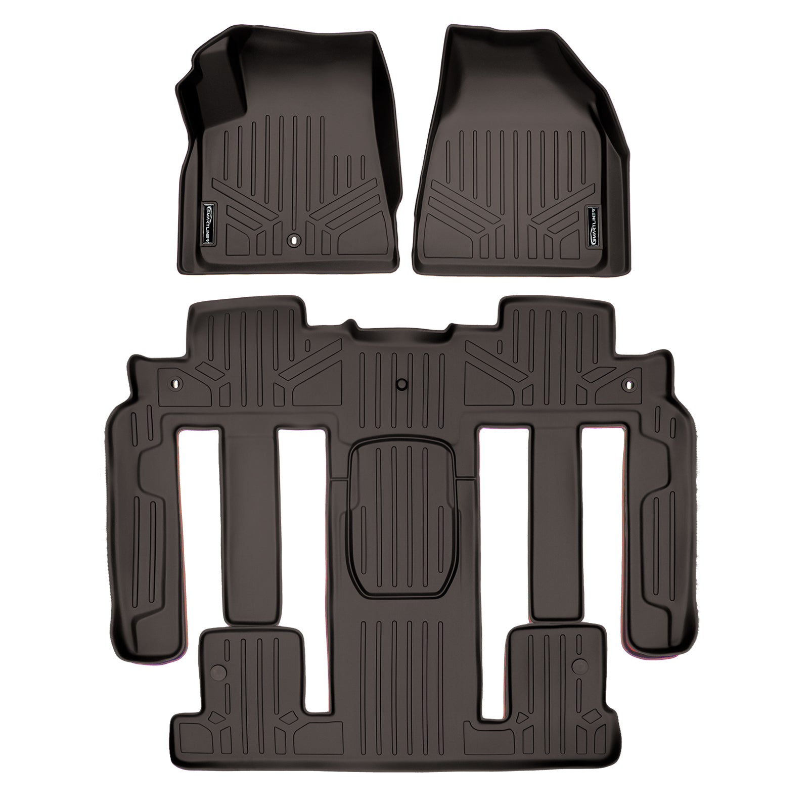 SMARTLINER Custom Fit Floor Liners For Traverse/Enclave with 2nd Row Bucket Seats