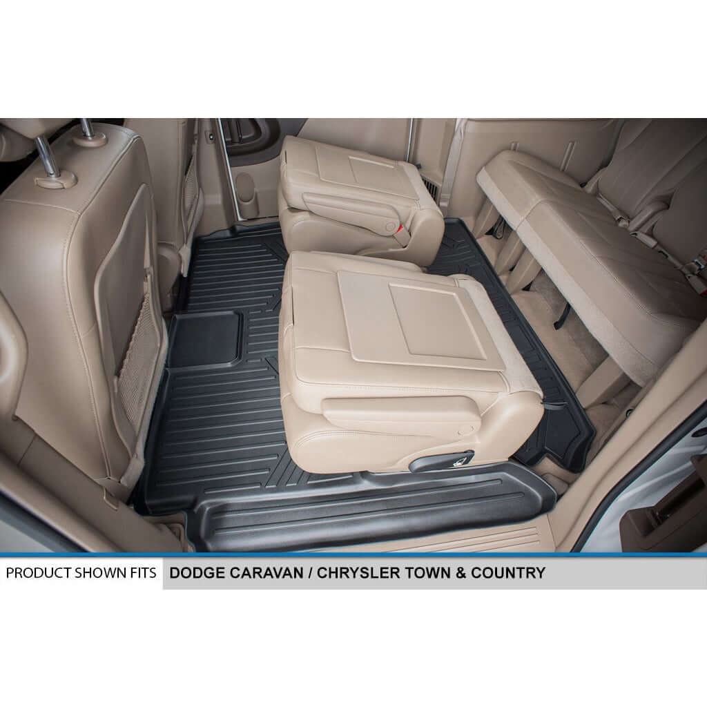 Smart Liner USA Motor Vehicle Interior Fittings Smart Trimâ„¢ Custom Fit Floor Liners For 2008 2020 Caravan/Town & Country (Stow'n Go Only)