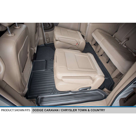 Smart Liner USA Motor Vehicle Interior Fittings Smart Trimâ„¢ Custom Fit Floor Liners For 2008 2020 Caravan/Town & Country (Stow'n Go Only)