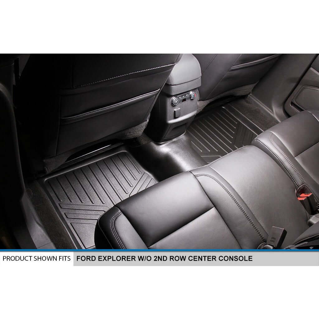 Smart Liner USA Motor Vehicle Interior Fittings SMARTLINER Custom Fit Floor Liners For 2015-2016 Ford Explorer without 2nd Row Center Console