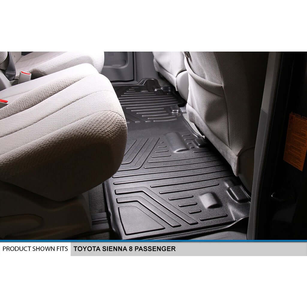 Smart Liner USA Motor Vehicle Interior Fittings SMARTLINER Custom Fit Floor Liners For 2013-2020 Toyota Sienna (8 Passenger Model)