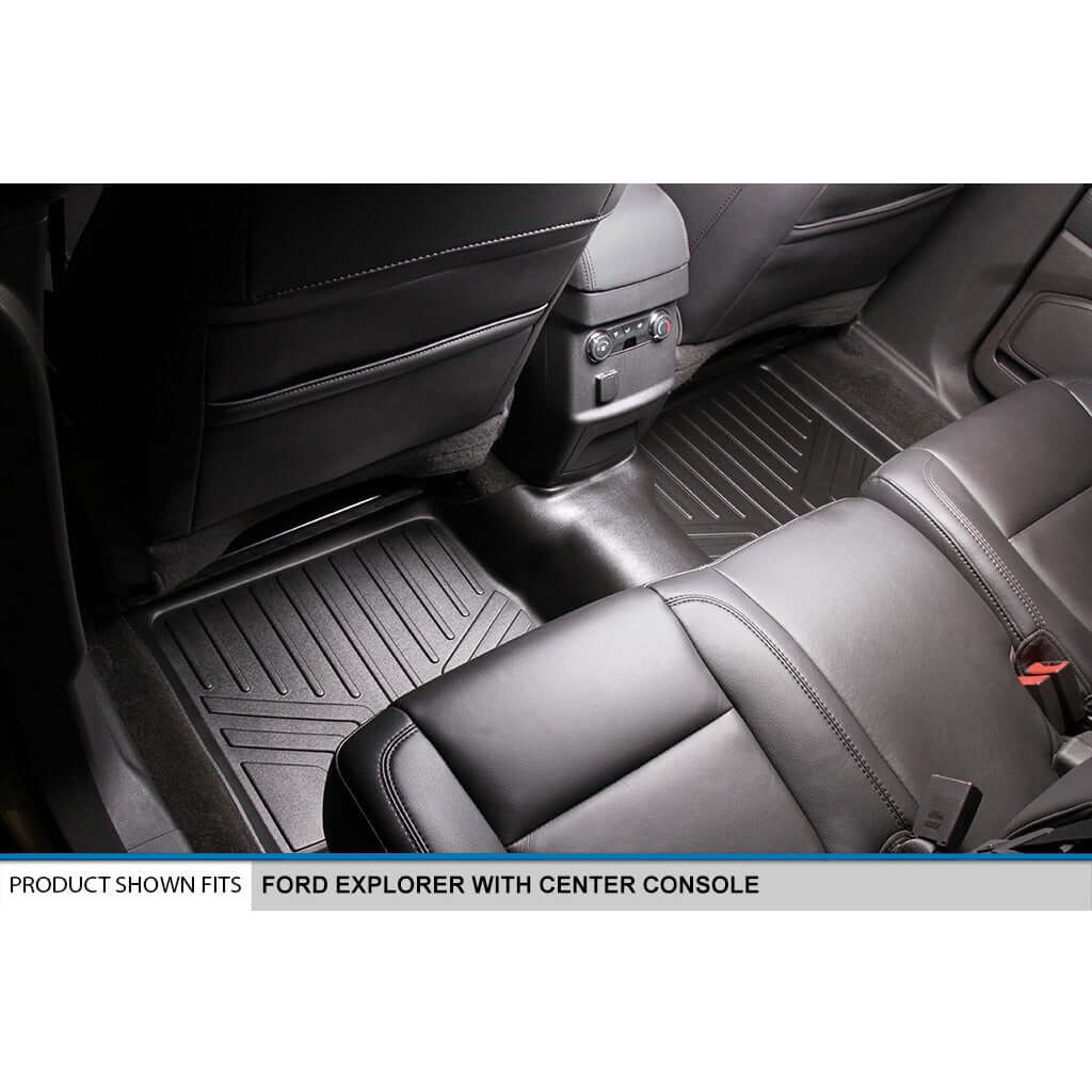 Smart Liner USA Motor Vehicle Interior Fittings SMARTLINER Custom Fit Floor Liners For 2011-2014 Ford Explorer (with 2nd Row Center Console)