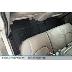 SmartCoverageâ„¢ Custom Fit Floor Liners For 2008-2021 Nissan Frontier Crew Cab with Dual Drivers Side Floor Posts