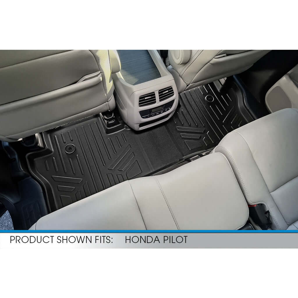 Smart Liner USA Motor Vehicle Interior Fittings SMARTLINER Custom Fit Floor Liners For 2016-2022 Honda Pilot (7 Passenger Model)
