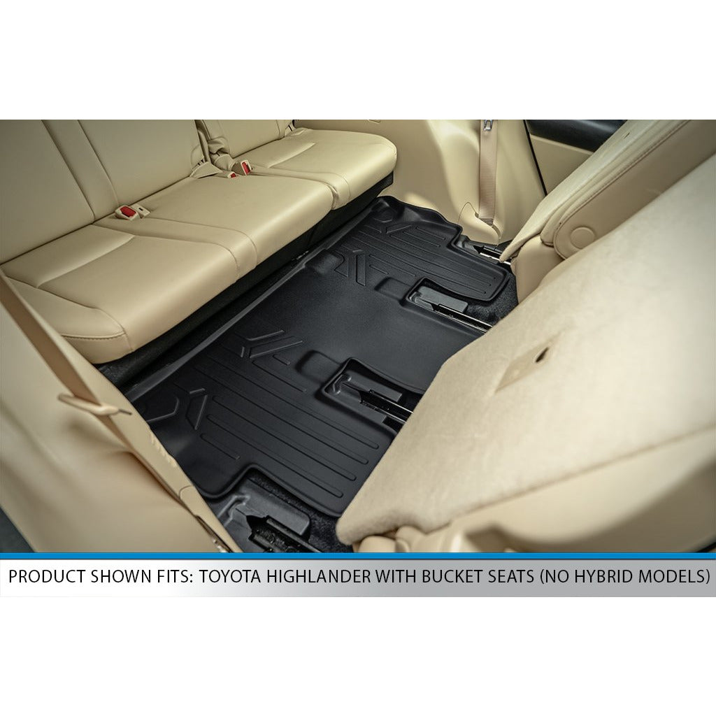 SMARTLINER Custom Fit Floor Liners For 2014-2019 Toyota Highlander with 2nd Row Bucket Seats (No Hybrid Models)