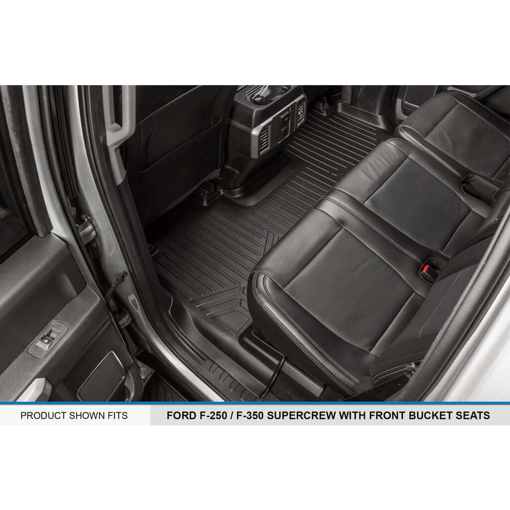 Smart Liner USA Motor Vehicle Interior Fittings SMARTLINER Custom Fit Floor Liners For 2017-2025 Ford F-250/F-350 Super Duty Crew Cab with 1st Row Bucket Seats
