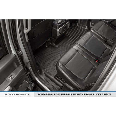 Smart Liner USA Motor Vehicle Interior Fittings SMARTLINER Custom Fit Floor Liners For 2017-2025 Ford F-250/F-350 Super Duty Crew Cab with 1st Row Bucket Seats