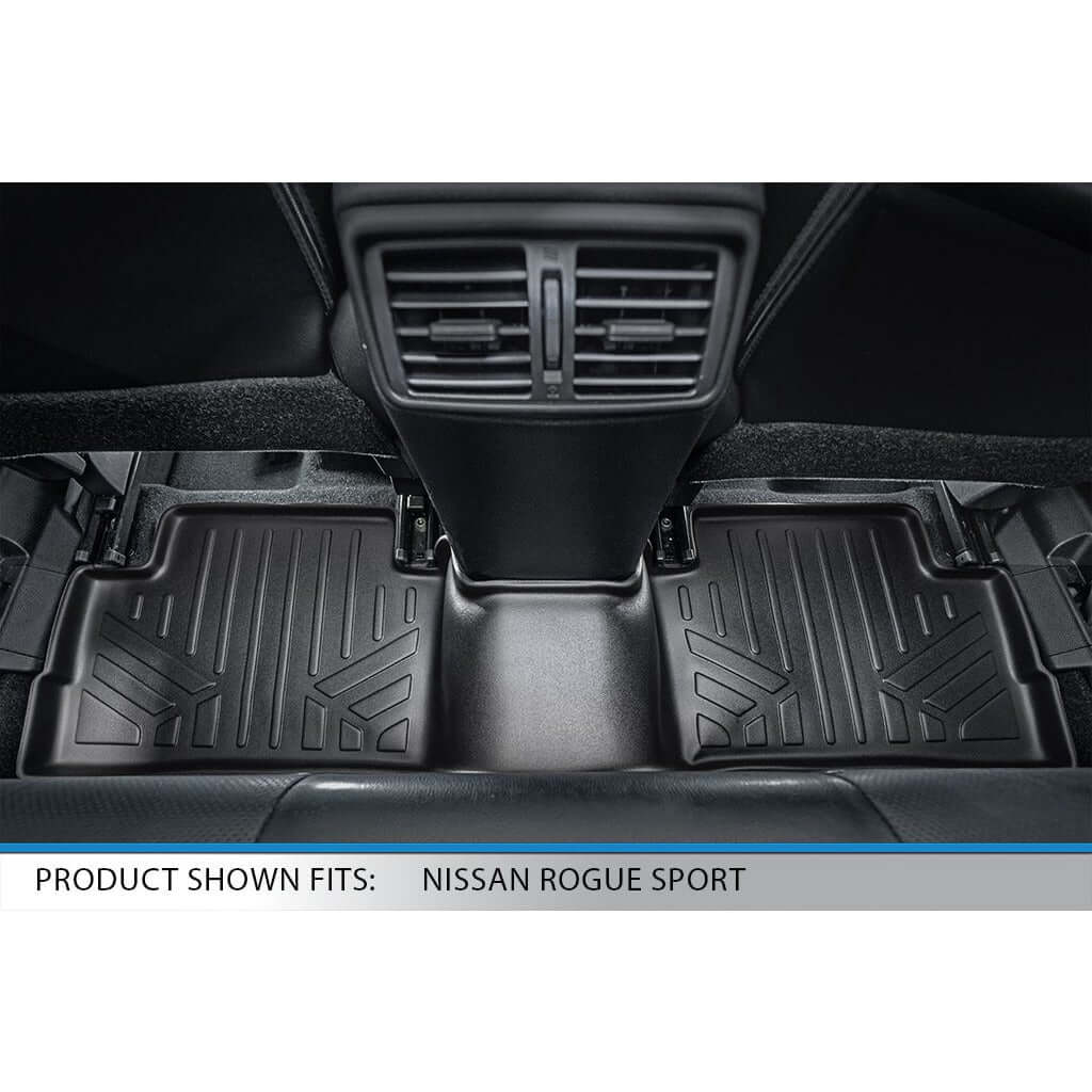Smart Liner USA Motor Vehicle Interior Fittings SMARTLINER Custom Fit Floor Liners For 2017-2024 Nissan Rogue Sport - Factory Cargo Tray in Lowest Position