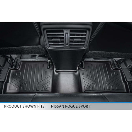 Smart Liner USA Motor Vehicle Interior Fittings SMARTLINER Custom Fit Floor Liners For 2017-2024 Nissan Rogue Sport - Factory Cargo Tray in Highest Position (No S Models)