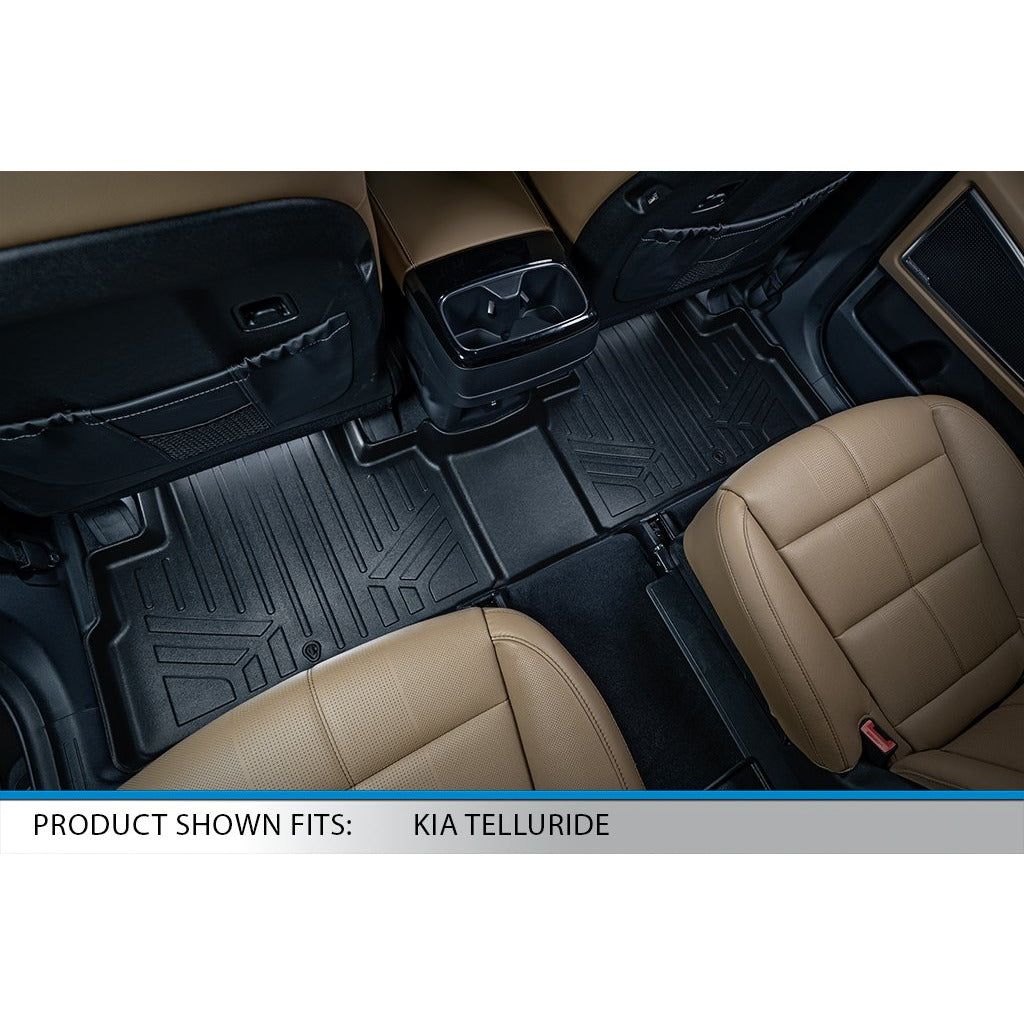SMARTLINER Custom Fit Floor Liners For 2020-2024 Kia Telluride with 2nd Row Bench Seat