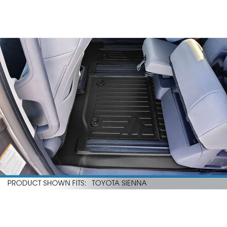 Smart Liner USA Motor Vehicle Interior Fittings SMARTLINER Custom Fit Floor Liners For 2021-2025 Toyota Sienna with 2nd Row Bench Seat no Spare Tire