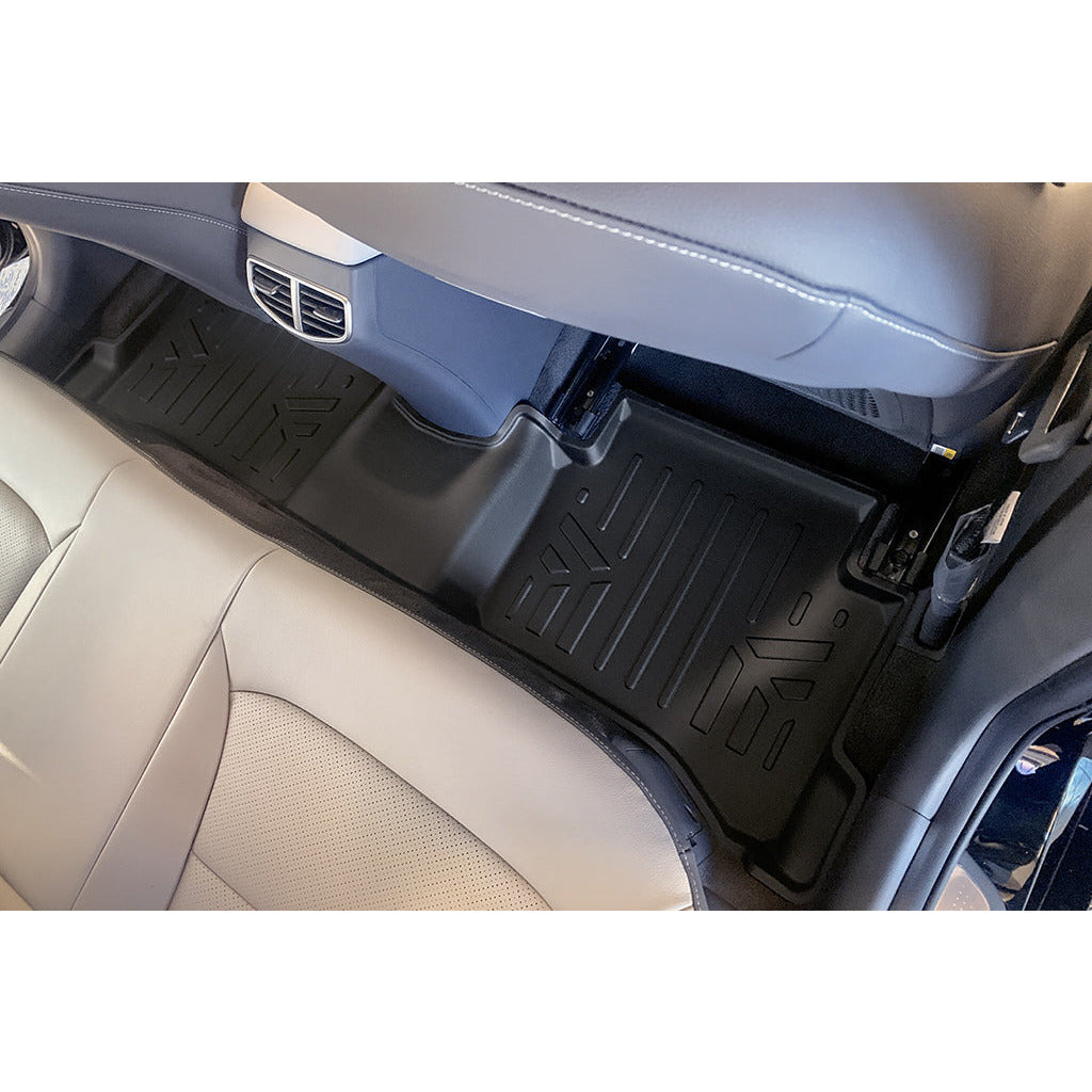 SMARTLINER Custom Fit Floor Liners For 2017-2022 Hyundai Ioniq Hybrid Blue Trim no Subwoofer in Cargo Area (Does Not Fit Electric Models)