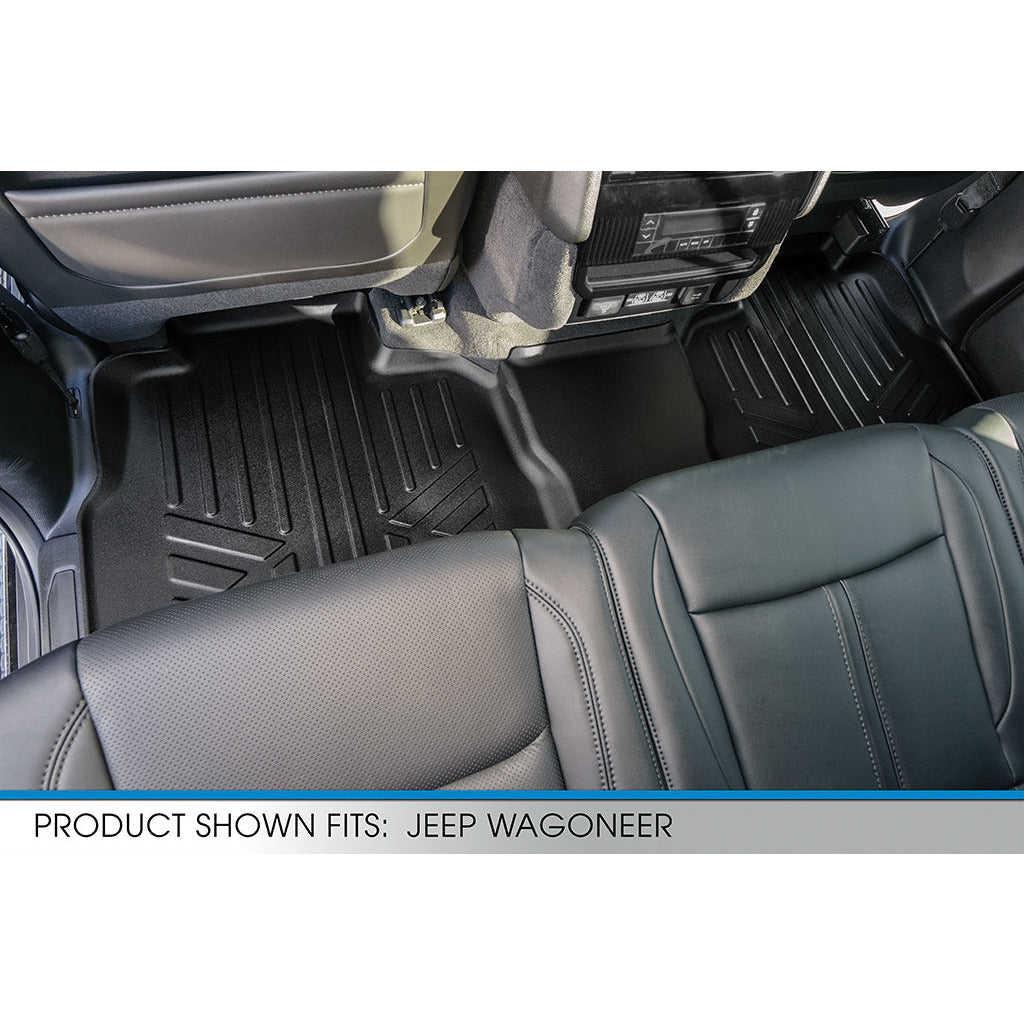SMARTLINER Custom Fit Floor Liners For 2022-2023 Jeep Wagoneer (8 Passenger Model)