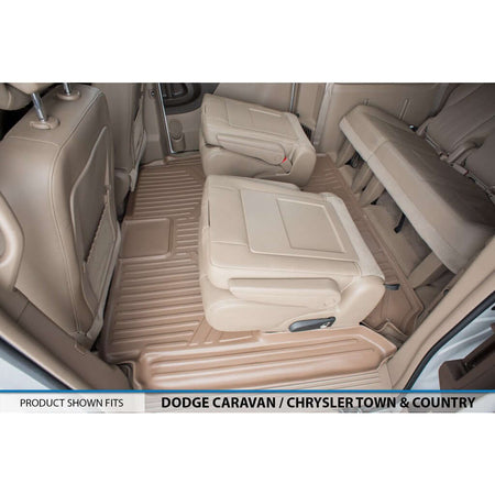Smart Liner USA Motor Vehicle Interior Fittings Smart Trimâ„¢ Custom Fit Floor Liners For 2008 2020 Caravan/Town & Country (Stow'n Go Only)