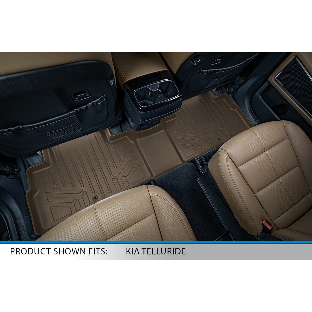 SMARTLINER Custom Fit Floor Liners For 2020-2024 Kia Telluride with 2nd Row Bucket Seats With Center Console