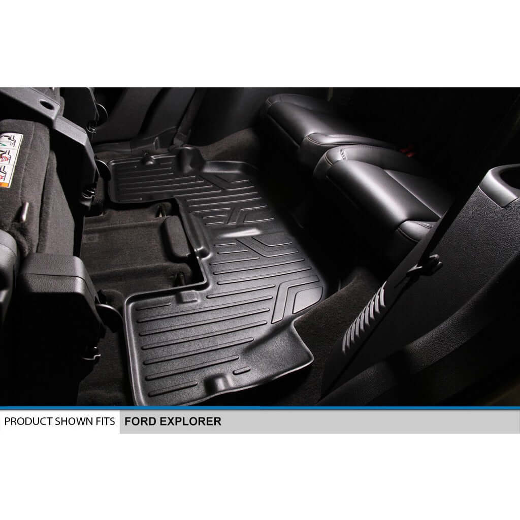 Smart Liner USA Motor Vehicle Interior Fittings SMARTLINER Custom Fit Floor Liners For 2015-2016 Ford Explorer without 2nd Row Center Console