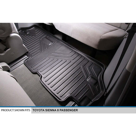 Smart Liner USA Motor Vehicle Interior Fittings SMARTLINER Custom Fit Floor Liners For 2011-2012 Sienna (8 Passenger Model with Power Folding 3rd Row Seats)