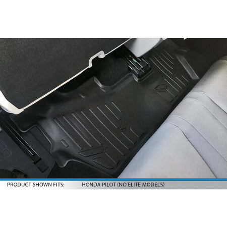 Smart Liner USA Motor Vehicle Interior Fittings SMARTLINER Custom Fit Floor Liners For 2016-2022 Honda Pilot (8 Passenger Model)