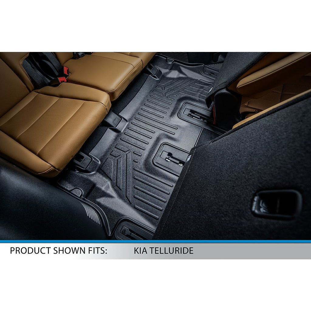 SMARTLINER Custom Fit Floor Liners For 2020-2024 Kia Telluride with 2nd Row Bench Seat