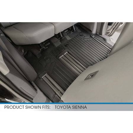 Smart Liner USA Motor Vehicle Interior Fittings SMARTLINER Custom Fit Floor Liners For 2021-2025 Toyota Sienna with 2nd Row Bench Seat no Spare Tire