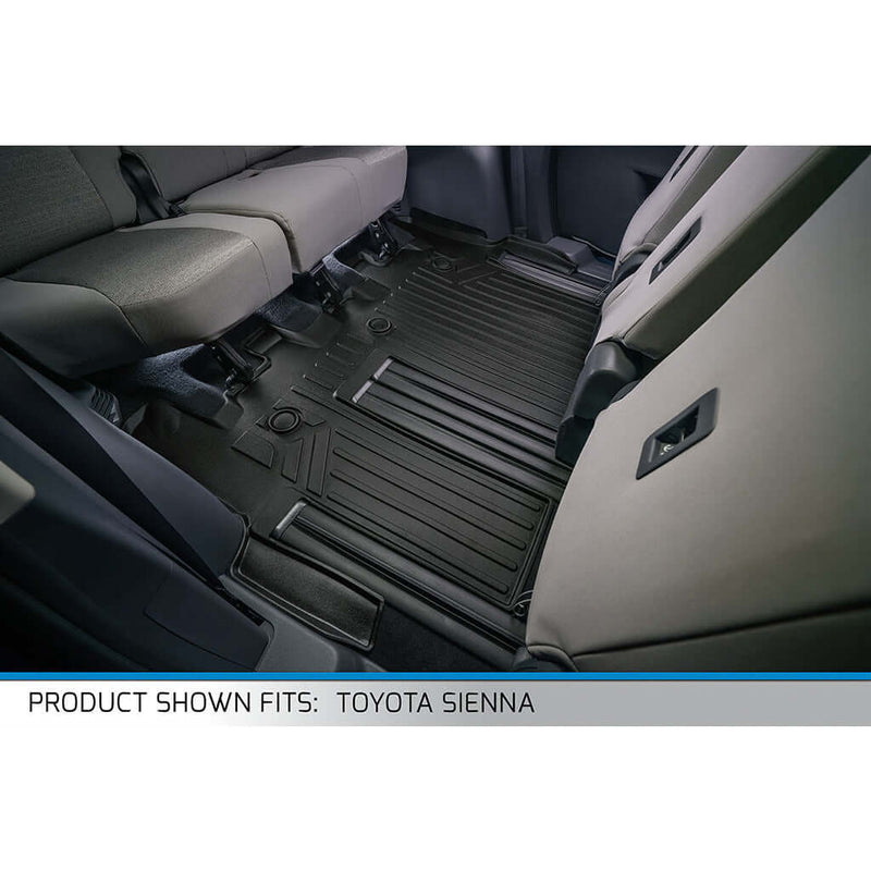 SMARTLINER Custom Fit Floor Liners For 2021 2024 Toyota Sienna with 2n Smartliner USA