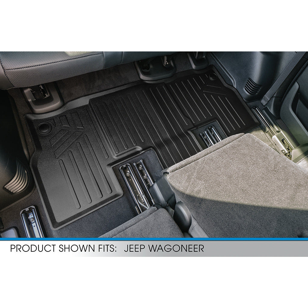 SMARTLINER Custom Fit Floor Liners For 2022-2023 Jeep Wagoneer (8 Passenger Model)