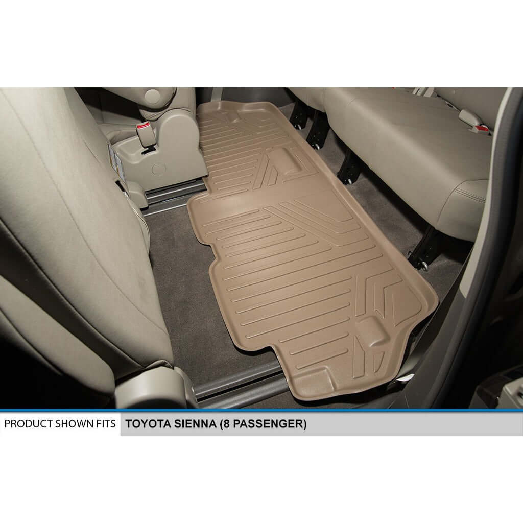 Smart Liner USA Motor Vehicle Interior Fittings SMARTLINER Custom Fit Floor Liners For 2011-2012 Sienna (8 Passenger Model with Power Folding 3rd Row Seats)