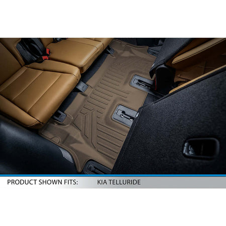 Smart Liner USA Floor Mats in Motor Vehicle Interior Fittings SMARTLINER Custom Fit Floor Liners For 2020-2025 Kia Telluride with 2nd Row Bucket Seats No Center Console and No In Between Coverage