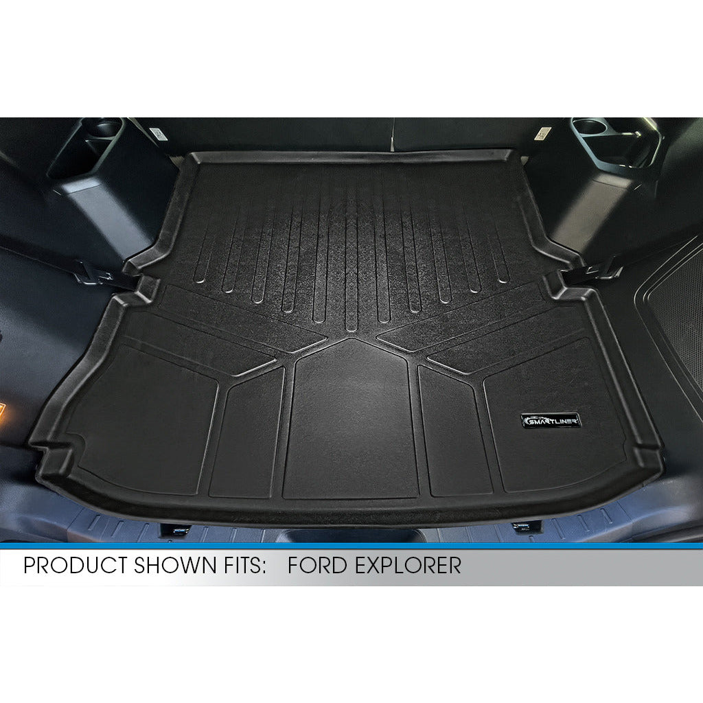 SMARTLINER Custom Fit Floor Liners For 2015-2016 Ford Explorer without 2nd Row Center Console