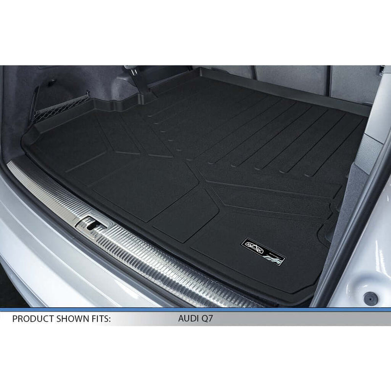 Smartliner Sc0364 Custom Fit 3rd Row Floor Mats Liner for 2017 2022 Audi Q7 Black