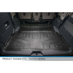 SMARTLINER Custom Fit Floor Liners For 2021-2025 Toyota Sienna with 2nd Row Bucket Seats and Spare Tire