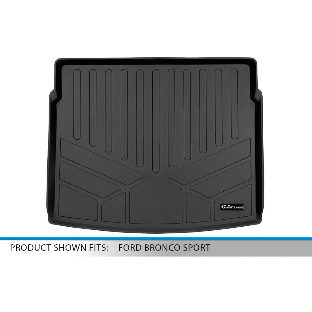 SMARTLINER Custom Fit Floor Liners For 2021-2023 Ford Bronco Sport W/O Rear Bump