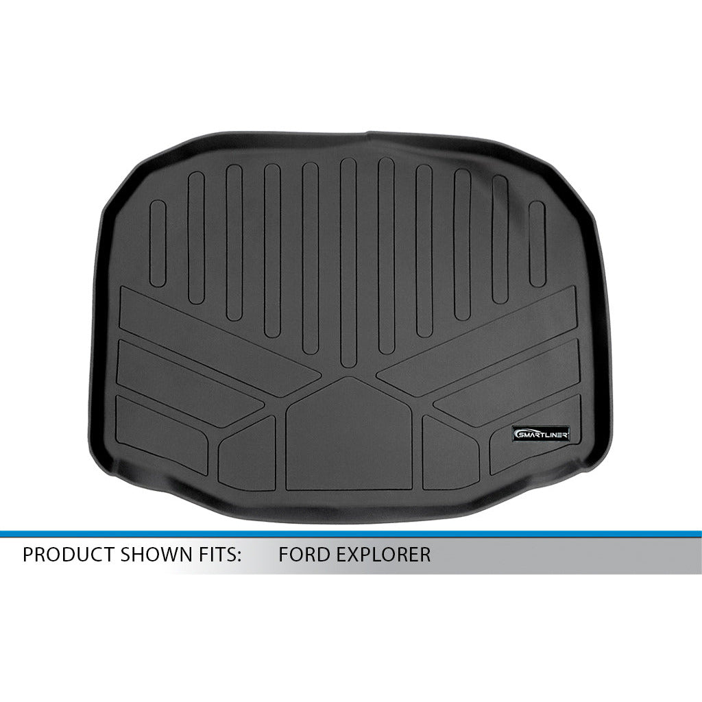 SMARTLINER Custom Fit Floor Liners For 2017-2019 Ford Explorer (without 2nd Row Center Console)