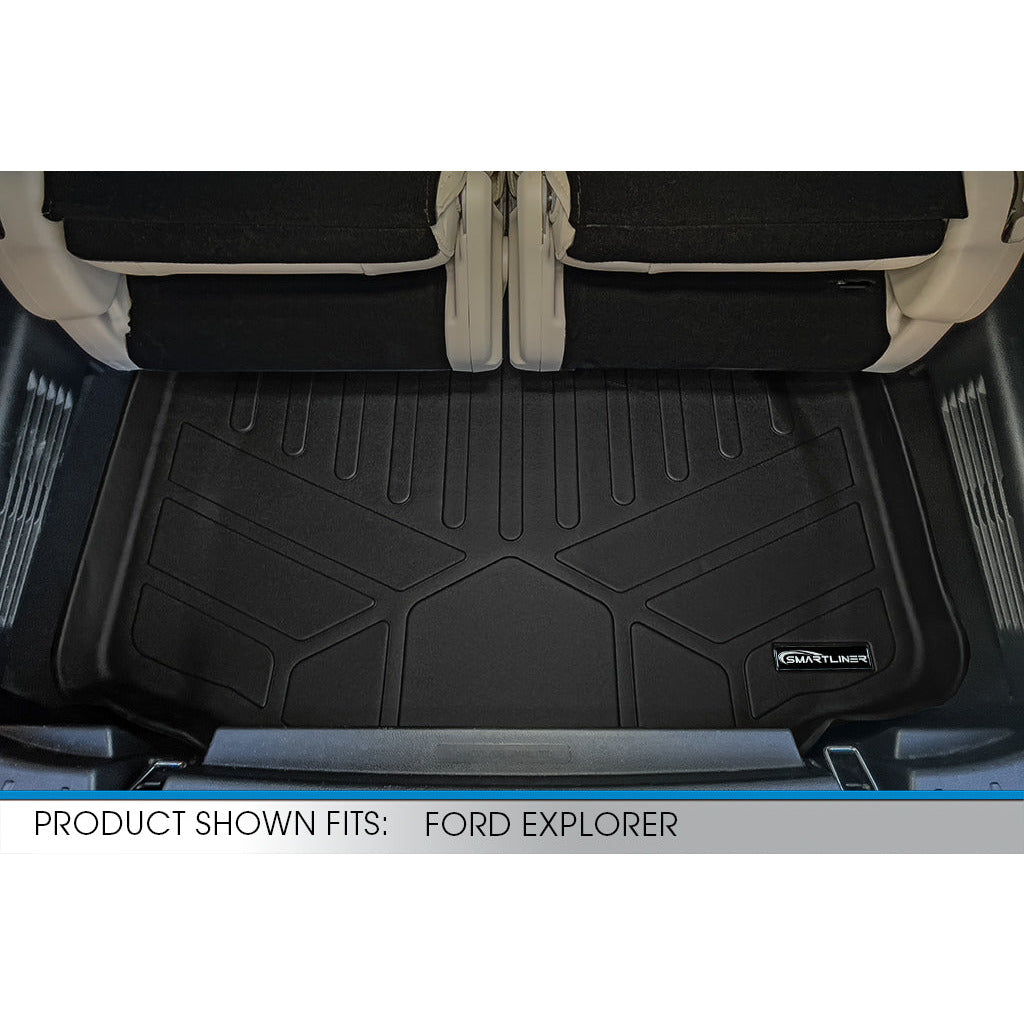SMARTLINER Custom Fit Floor Liners For 2015-2016 Ford Explorer without 2nd Row Center Console