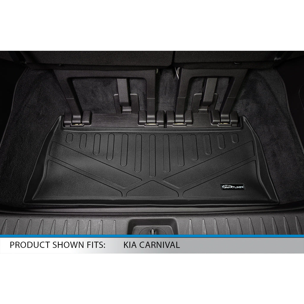 SMARTLINER Custom Fit Floor Liners For 2022-2024 Kia Carnival (7 Passenger Models Without 2nd Row VIP Seats)