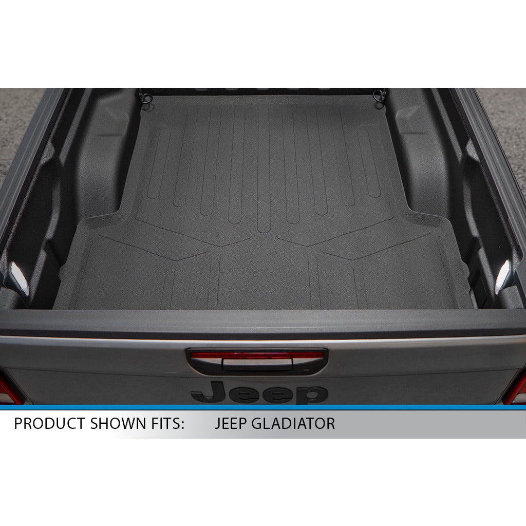 SMARTLINER Custom Fit Floor Liners For 2020-2024 Jeep Gladiator with Lockable Rear Underseat Storage