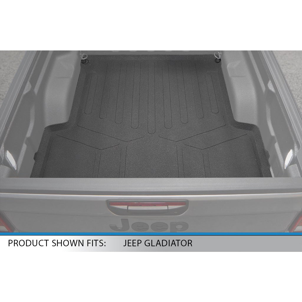 SMARTLINER Custom Fit Floor Liners For 2020-2024 Jeep Gladiator with Non Lockable Rear Underseat Storage